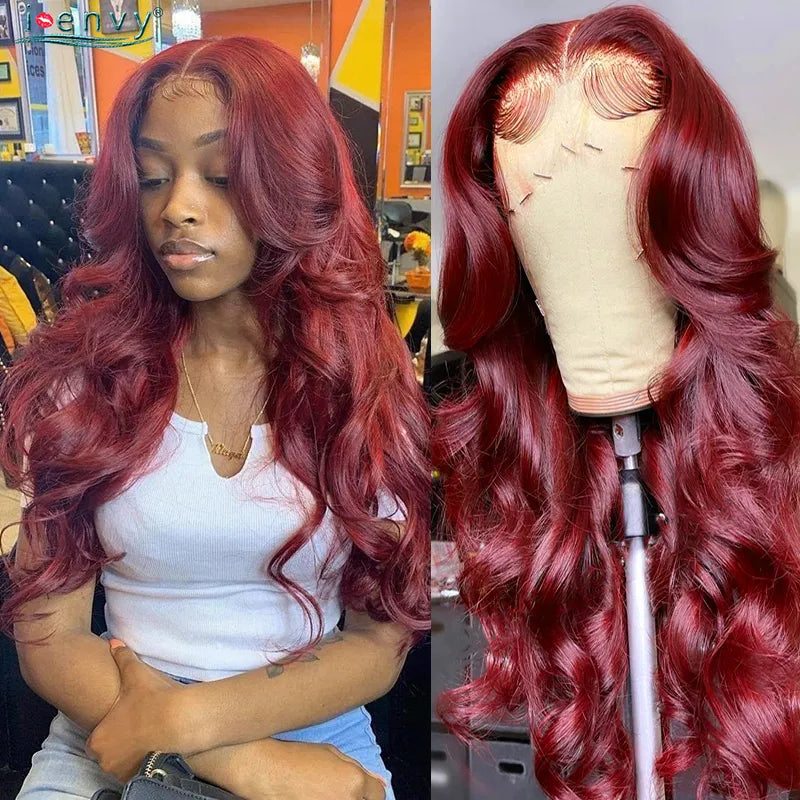 Burgundy Lace Front Wig Body Wave