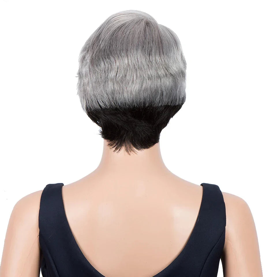 Trueme Short Pixie Cut Lace Wig Colored Brazilian