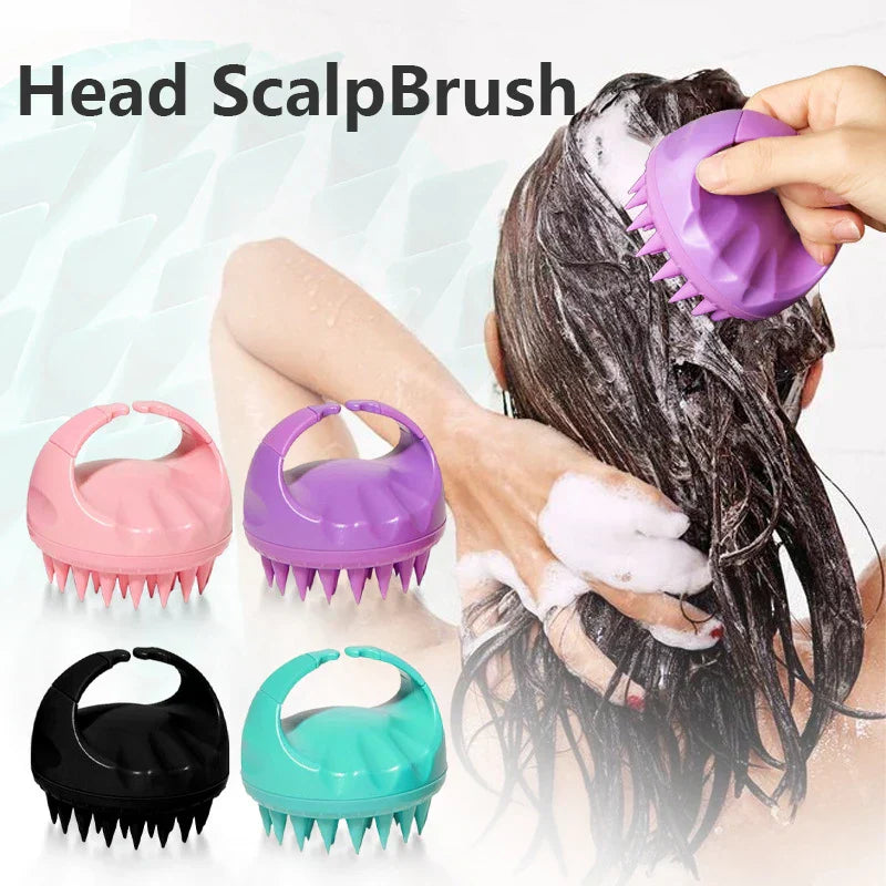 Head Massage Instrument Handheld Round Soft Scalp Massage