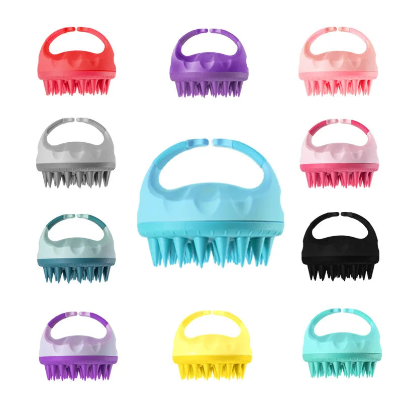 Head Massage Instrument Handheld Round Soft Scalp Massage