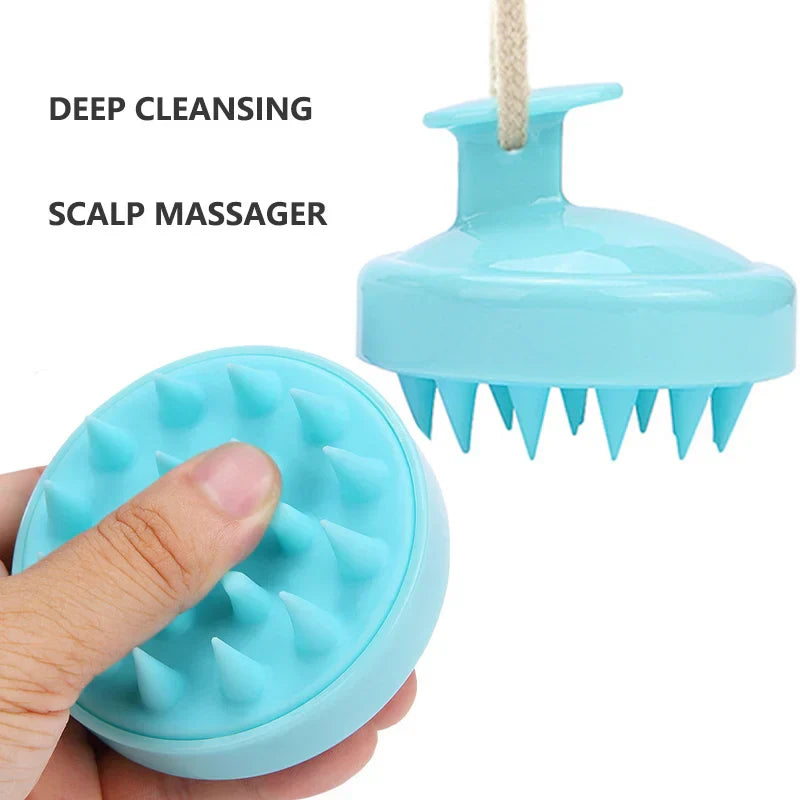 Head Massage Instrument Silicone Hair Scalp Massage Brush