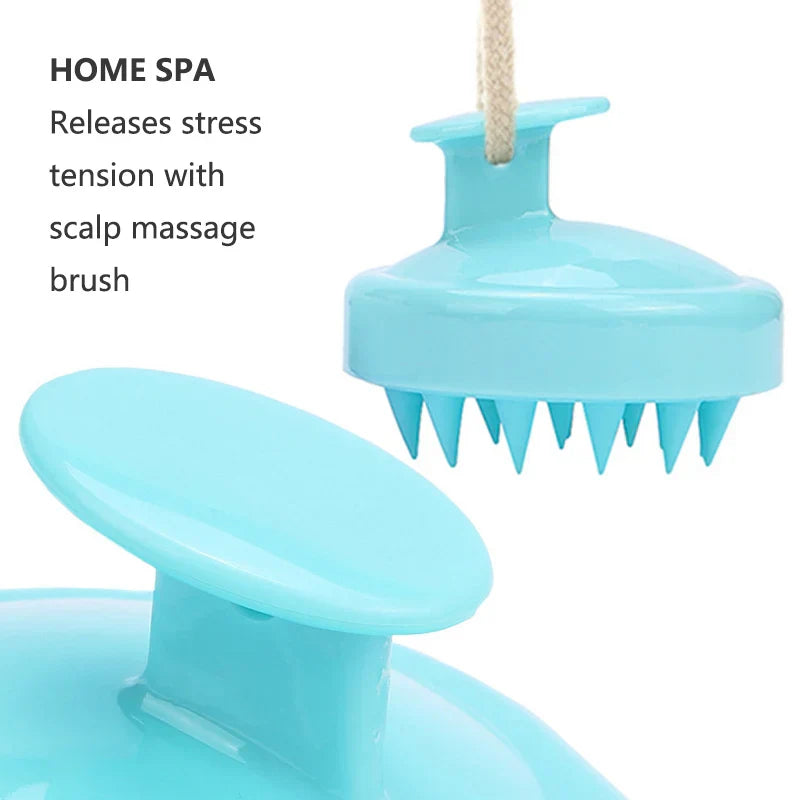 Head Massage Instrument Silicone Hair Scalp Massage Brush