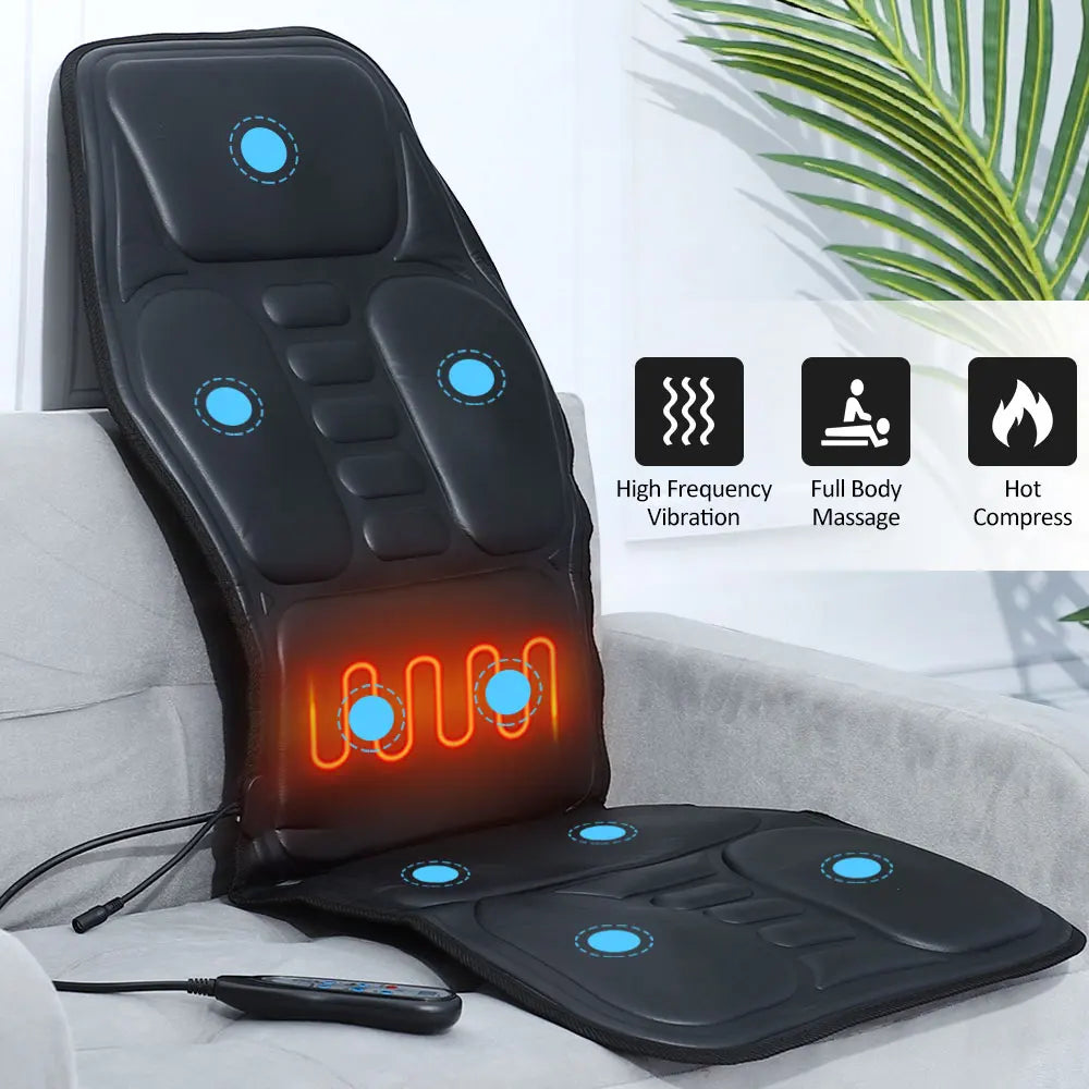 Heating Full Body Massager Cushion Shiatsu Electric Back