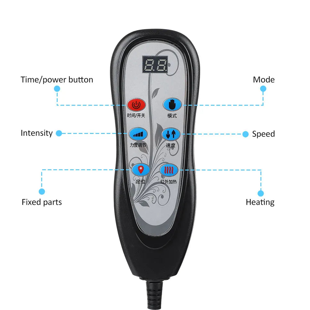 Heating Full Body Massager Cushion Shiatsu Electric Back