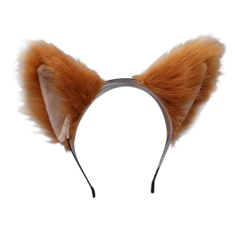 Women Anime Furry Animal Kitty Cat Ears Headband