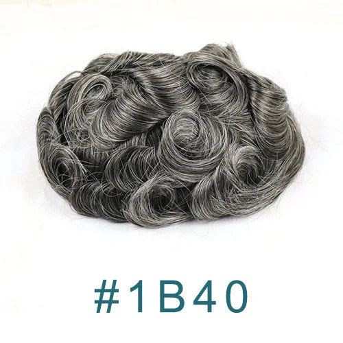 Natural Hairline Super Durable Mens Toupee Brown Blonde