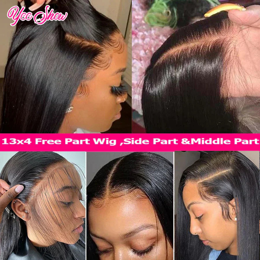 Straight Lace Front Wigs 13X6 Hd Transparent Lace