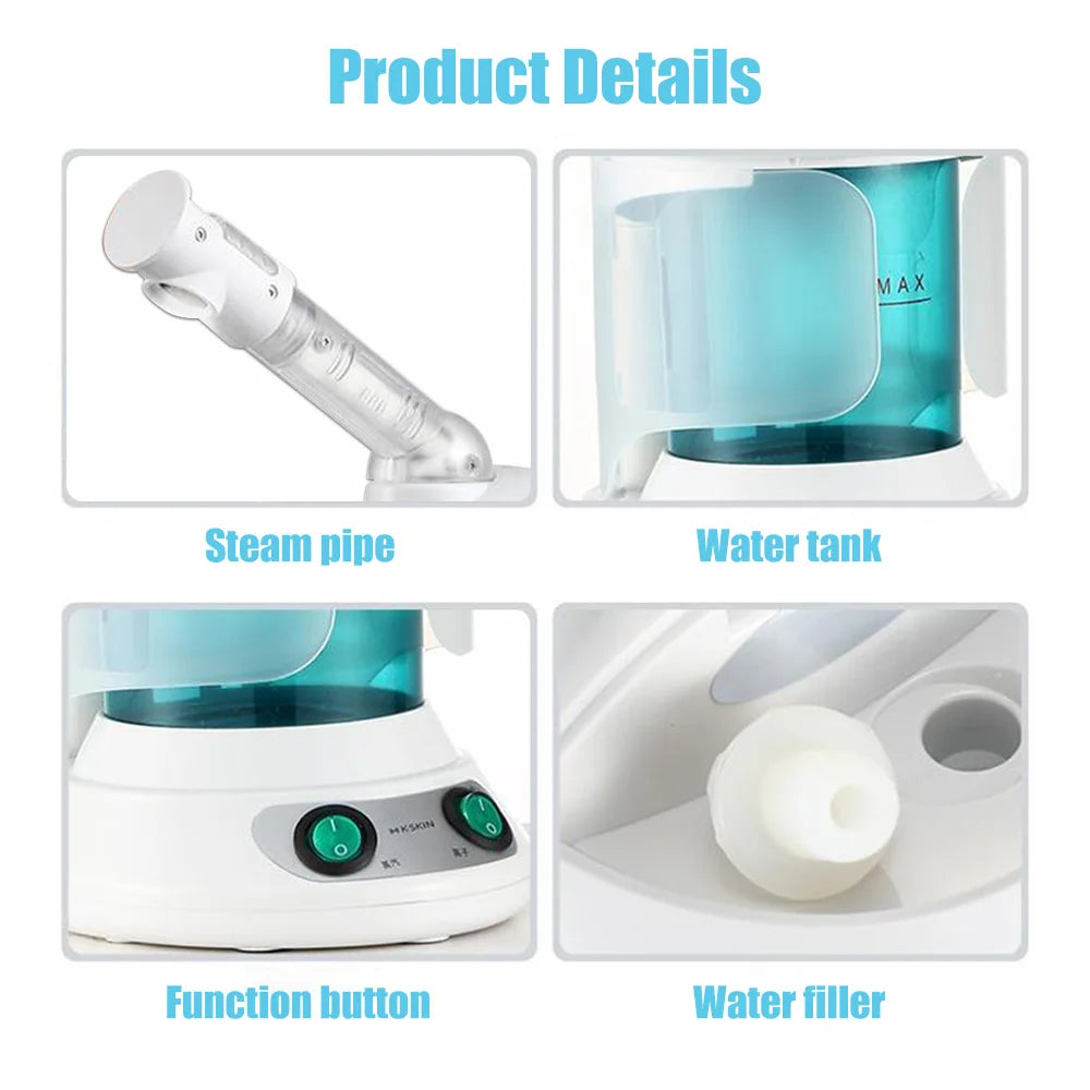 Hot Mist Face Vaporizer Facial Steamer Portable Face