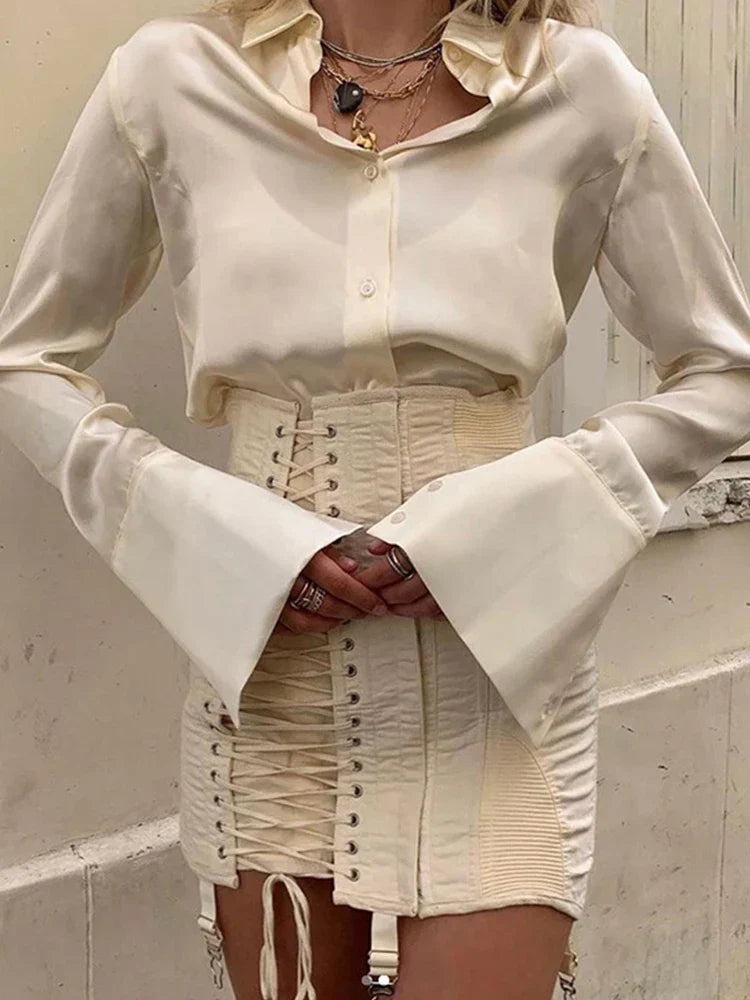 Insdoit Gothic Yk Vintage Mini Skirt Women Punk