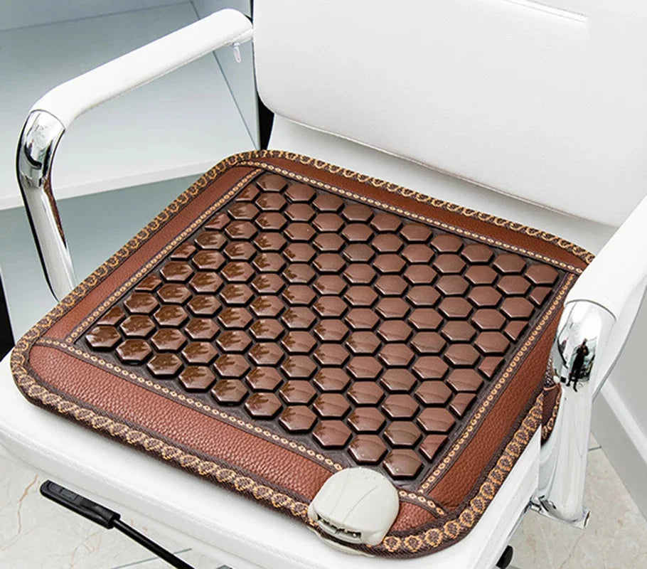 Jade Tourmaline Thermostat Mattress Massager Sitting Cushion With