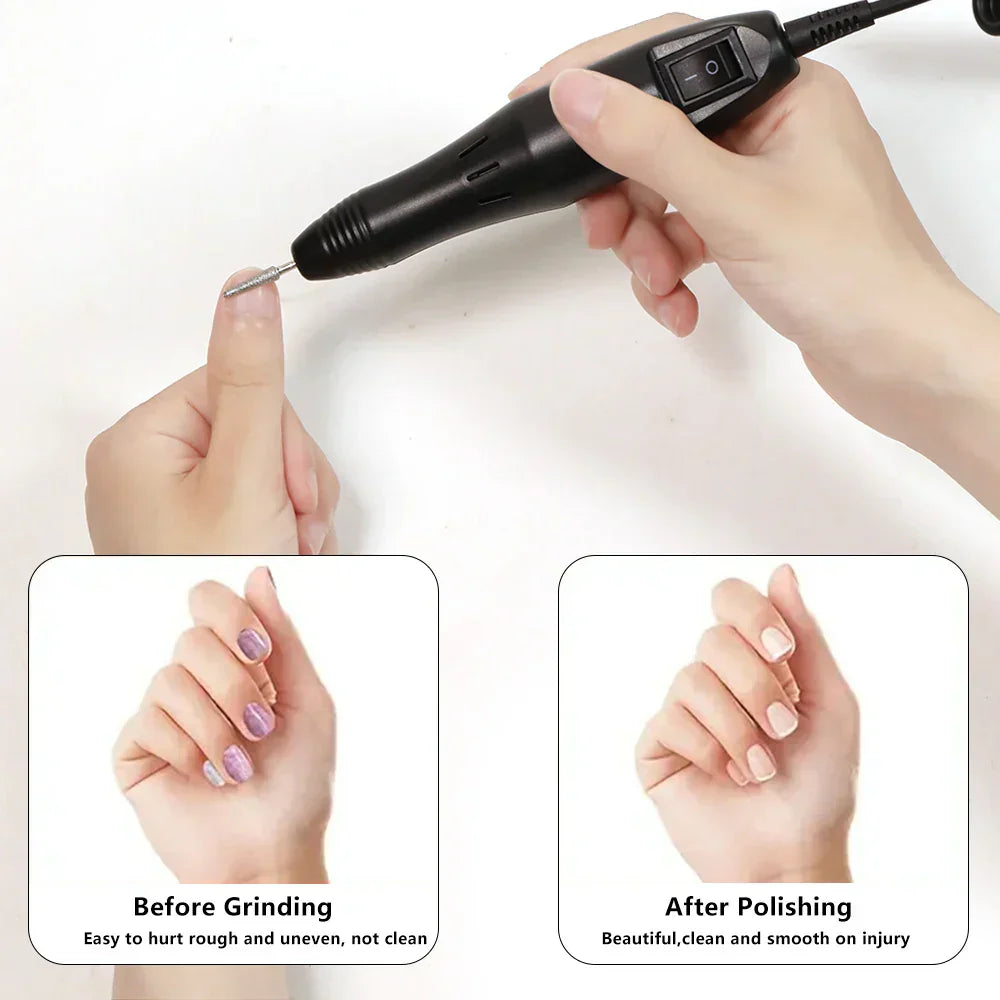 Linmanda Professional Electric Nail Drill Machine Set Nail