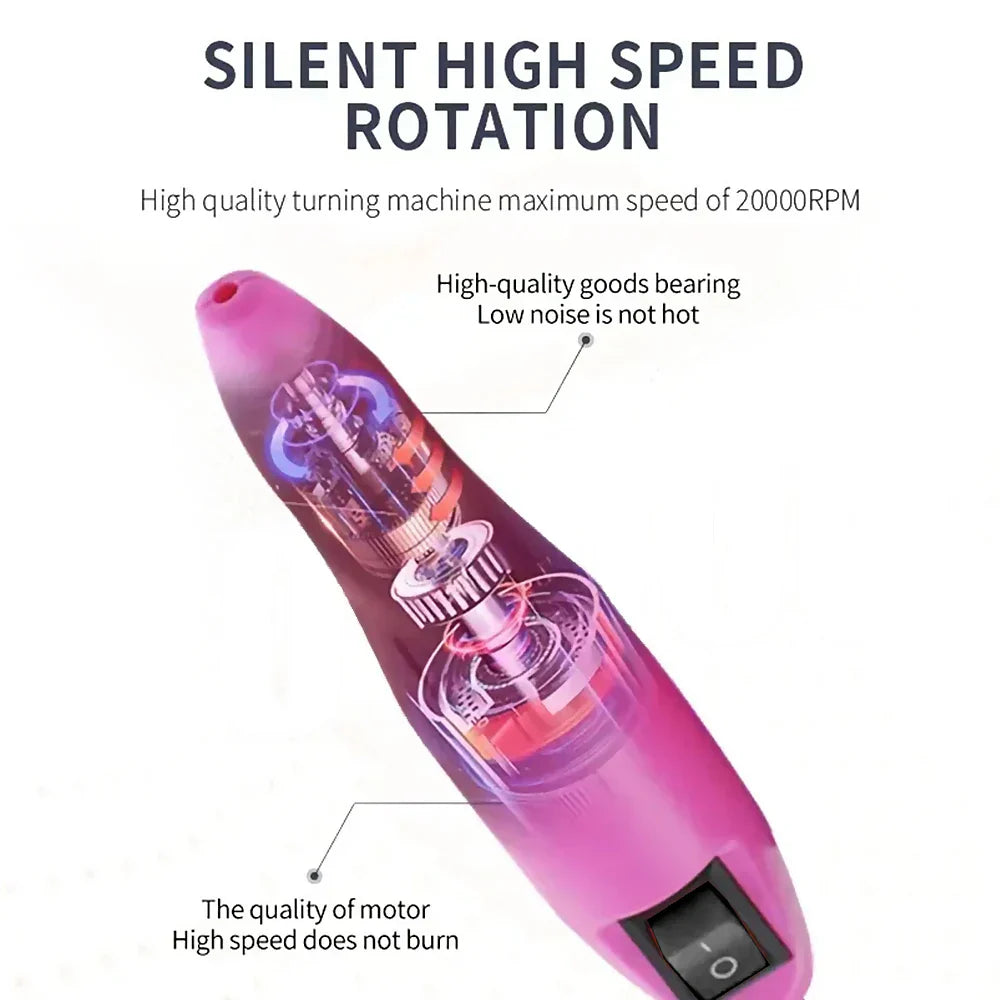 Linmanda Professional Electric Nail Drill Machine Set Nail