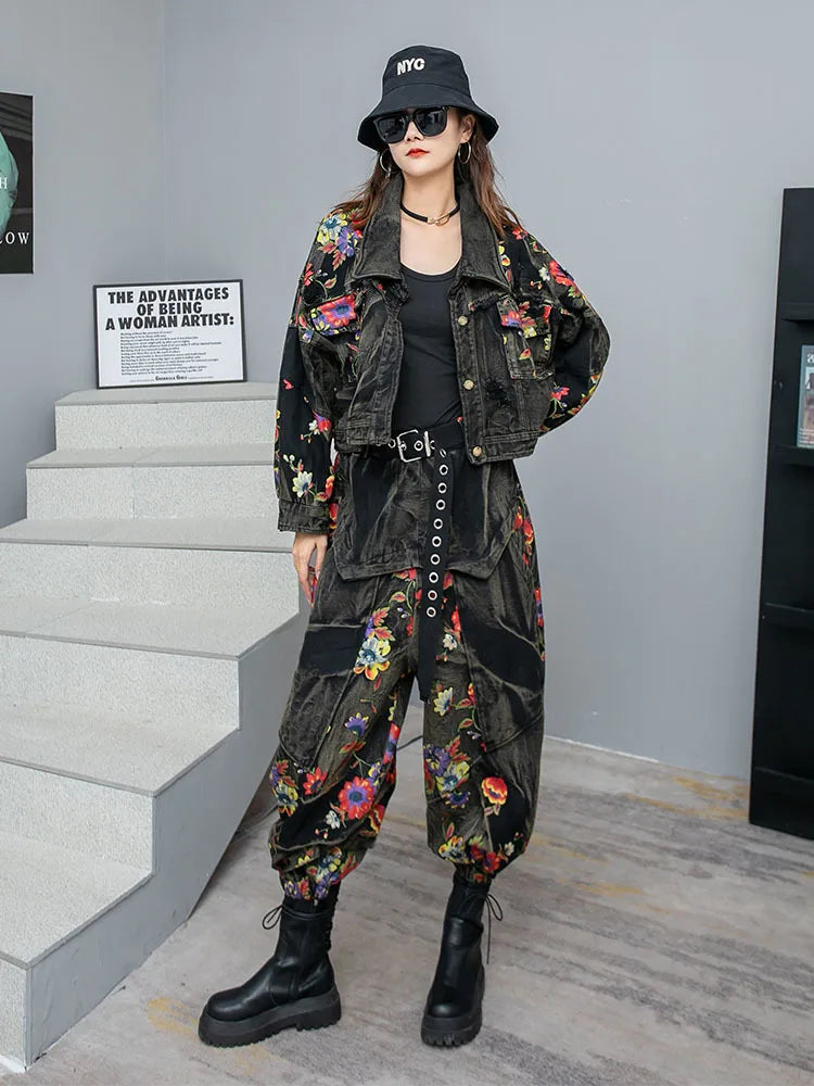 Lyuzhe Spring Autumn New Fashionable Cool Personalized Long-Sleeved