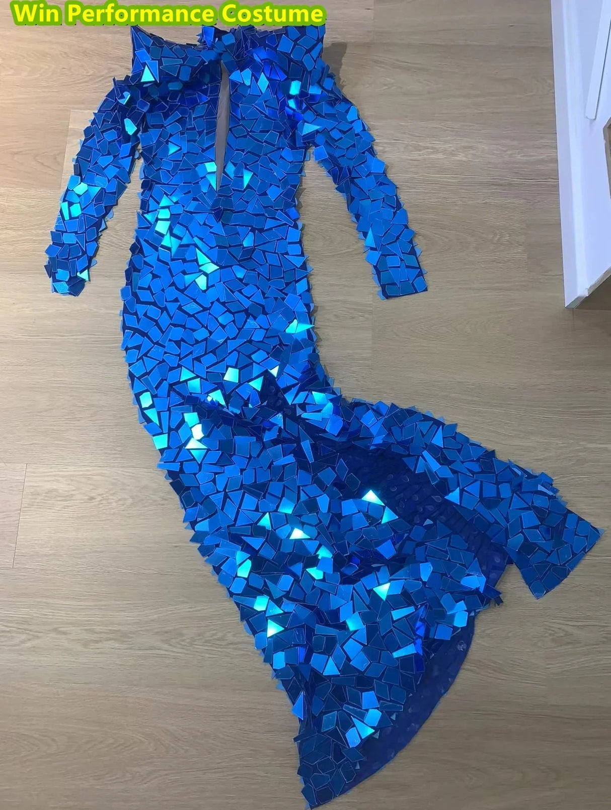 Lenses Sleeves Long Skirts Shiny Rhinestones Birthday Dresses