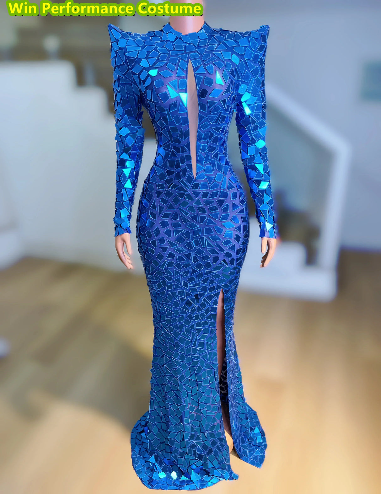 Lenses Sleeves Long Skirts Shiny Rhinestones Birthday Dresses