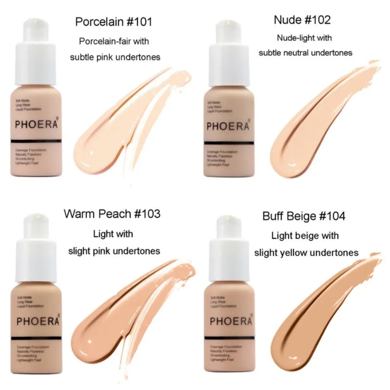 Liquid Foundation Concealer Face Naturally Flawless Matte Oil-Control