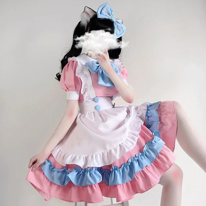 Lolita Dress Maid Dress Plus Skirt Cute Big