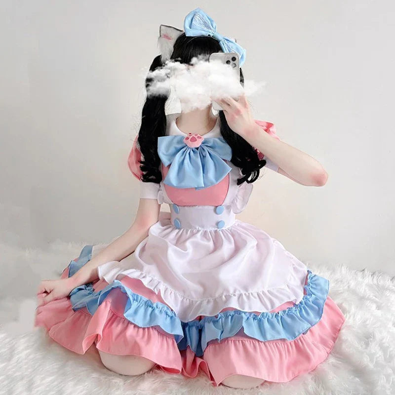 Lolita Dress Maid Dress Plus Skirt Cute Big