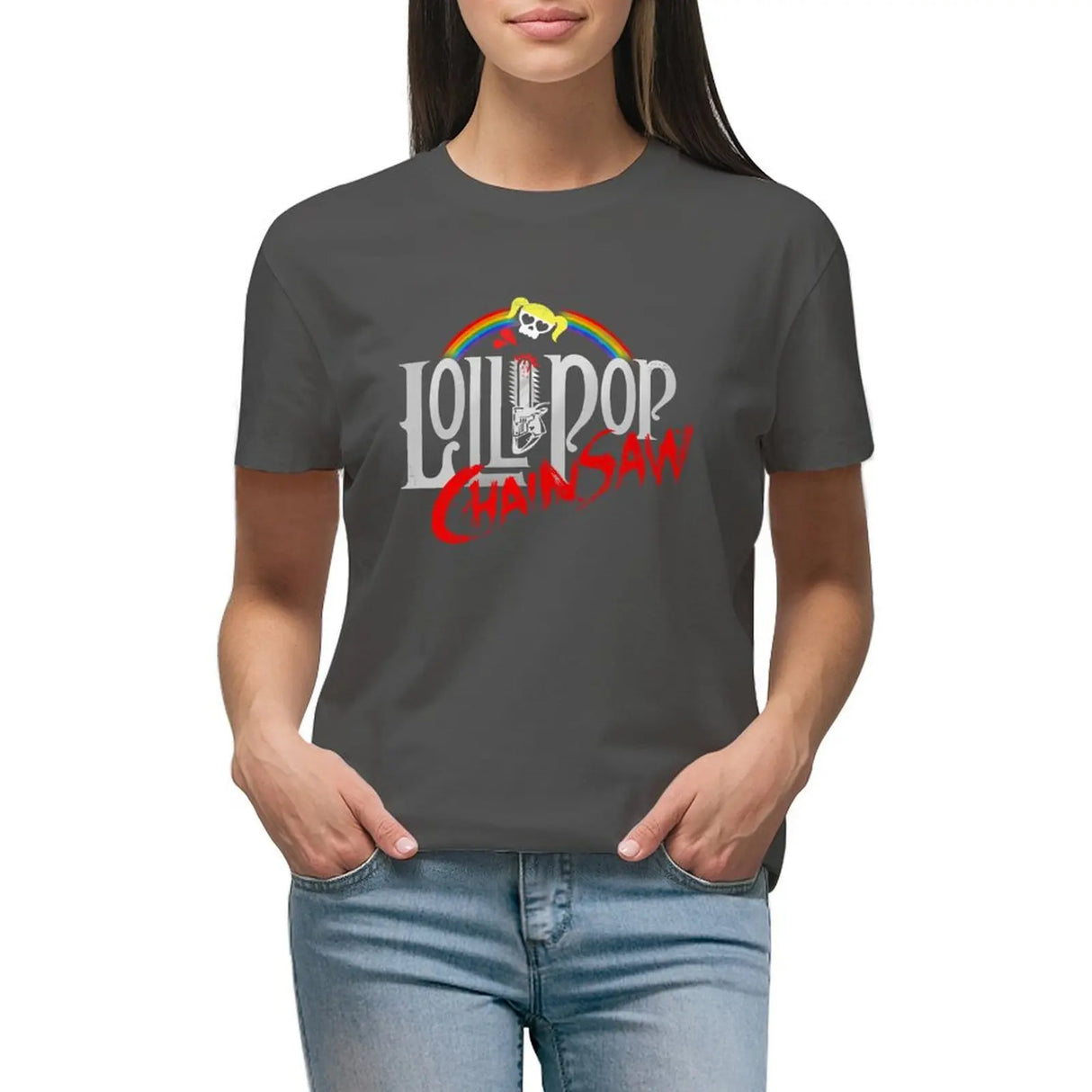 Lollipop Chainsaw T-Shirt Funny Vintage Clothes Women'S Clothing