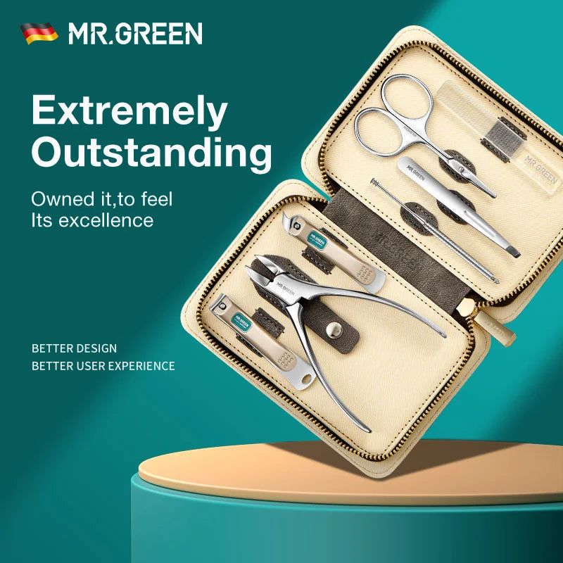 Mr.Green Manicure Set Color Contrast Sets Nail Clippers