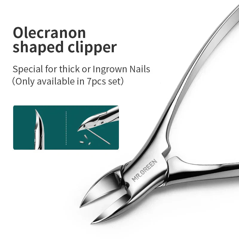 Mr.Green Manicure Set Color Contrast Sets Nail Clippers