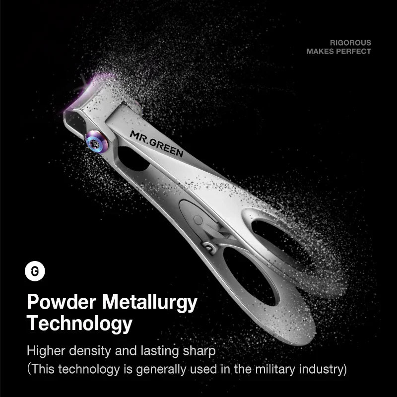 Mr.Green Nail Clippers Wide Jaw Opening Stainless Steel