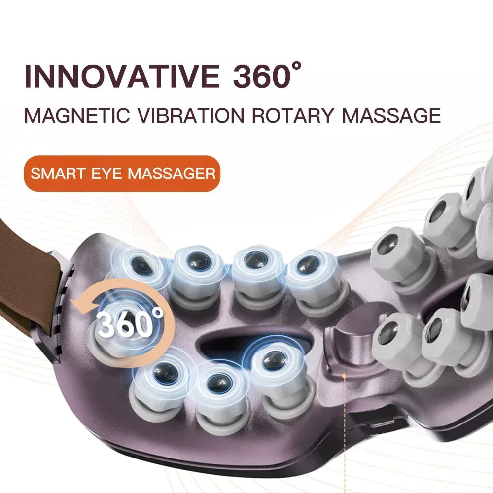 Magnetic Therapy Bluetooth Eye Massager Acupuncture Point Massage
