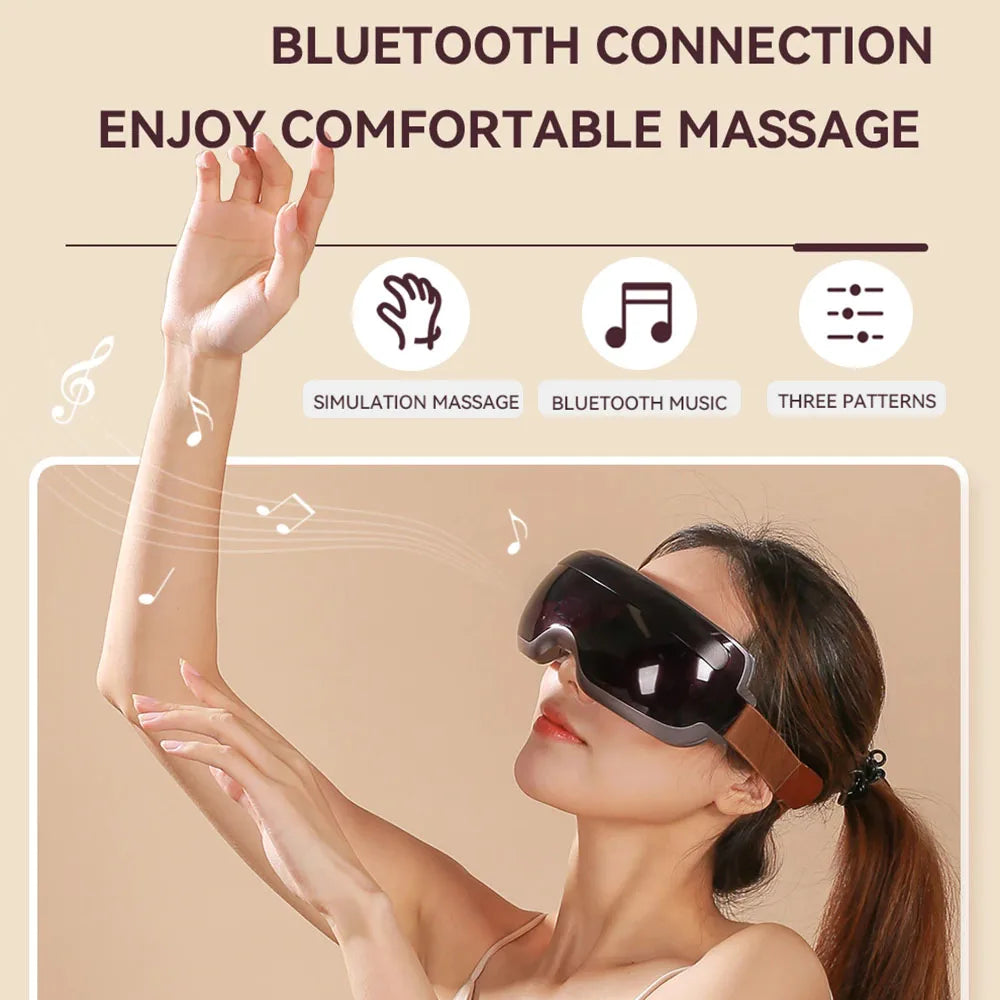 Magnetic Therapy Bluetooth Eye Massager Acupuncture Point Massage