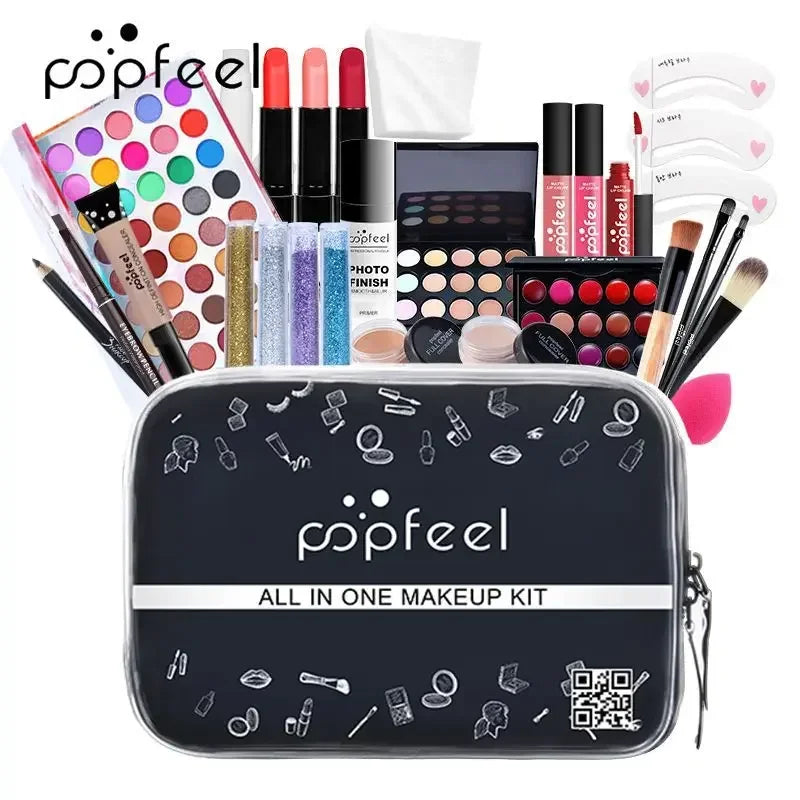 Makeup Kit Full Professional Eyeshadow Lip Gloss Blush
