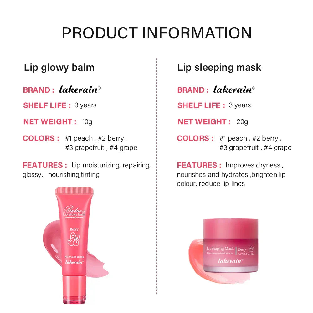 Moisturizing Lip Care Kit Lip Glowly Balm Sleeping
