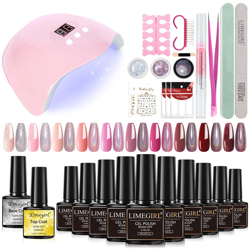 Nail Art Kit Acrylic Manicure Kit Uv Led