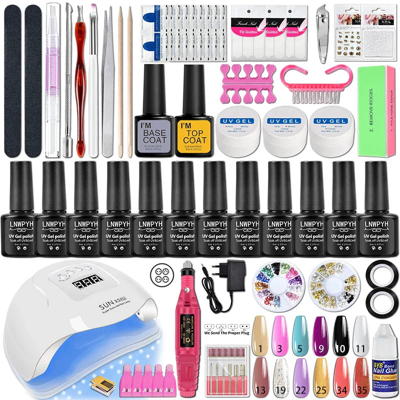 Nail Set Gel Nail Polish Set With Uv
