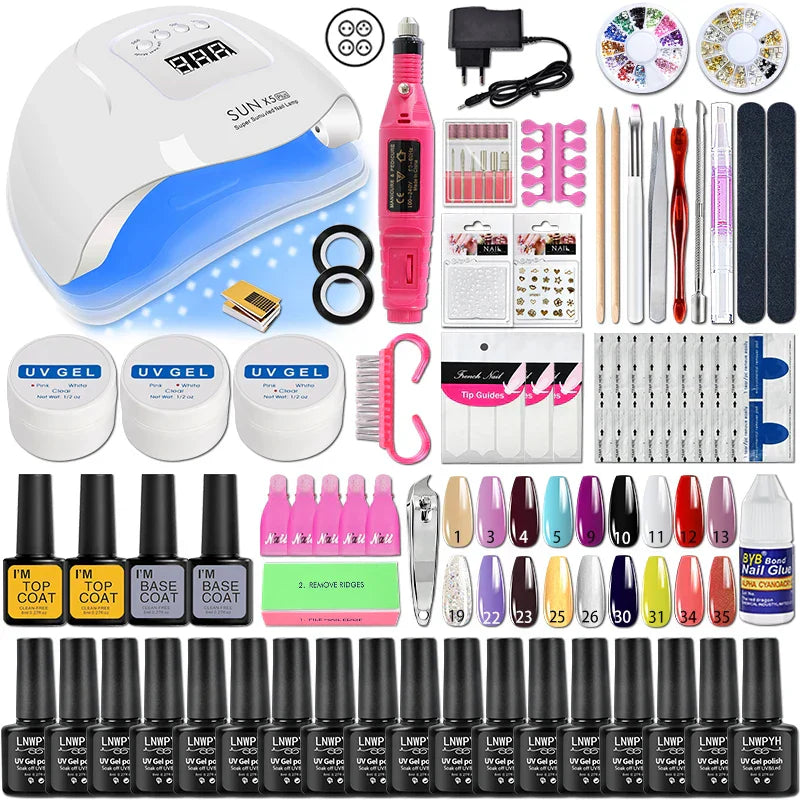 Nail Set Gel Nail Polish Set With Uv