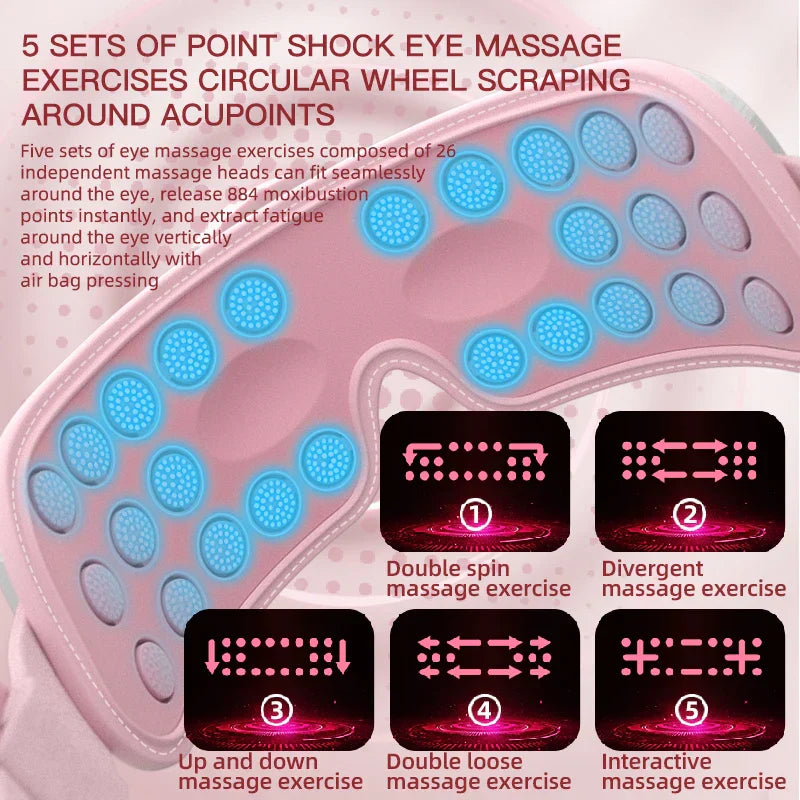 New Electric Eye Massager Vibration Hot Compress Air