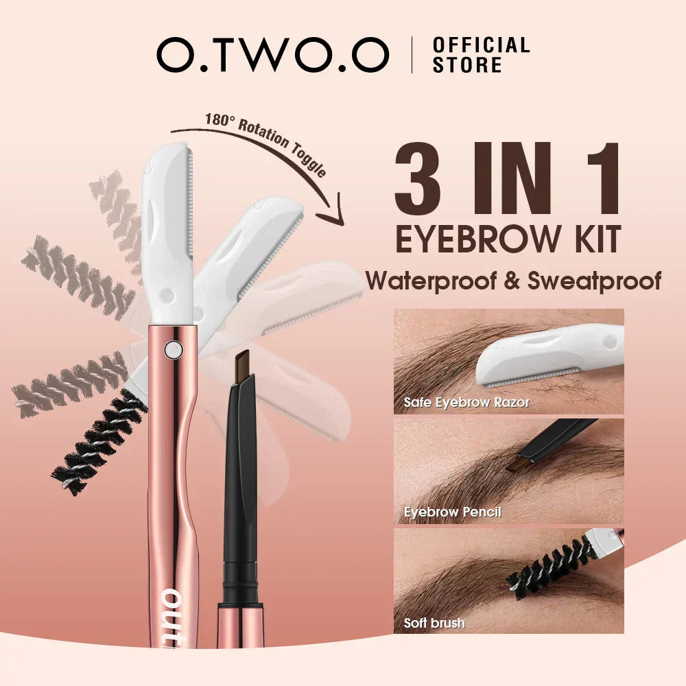 O.Two.O Face Powder Eyeliner Pencil Lasting Eyebrow