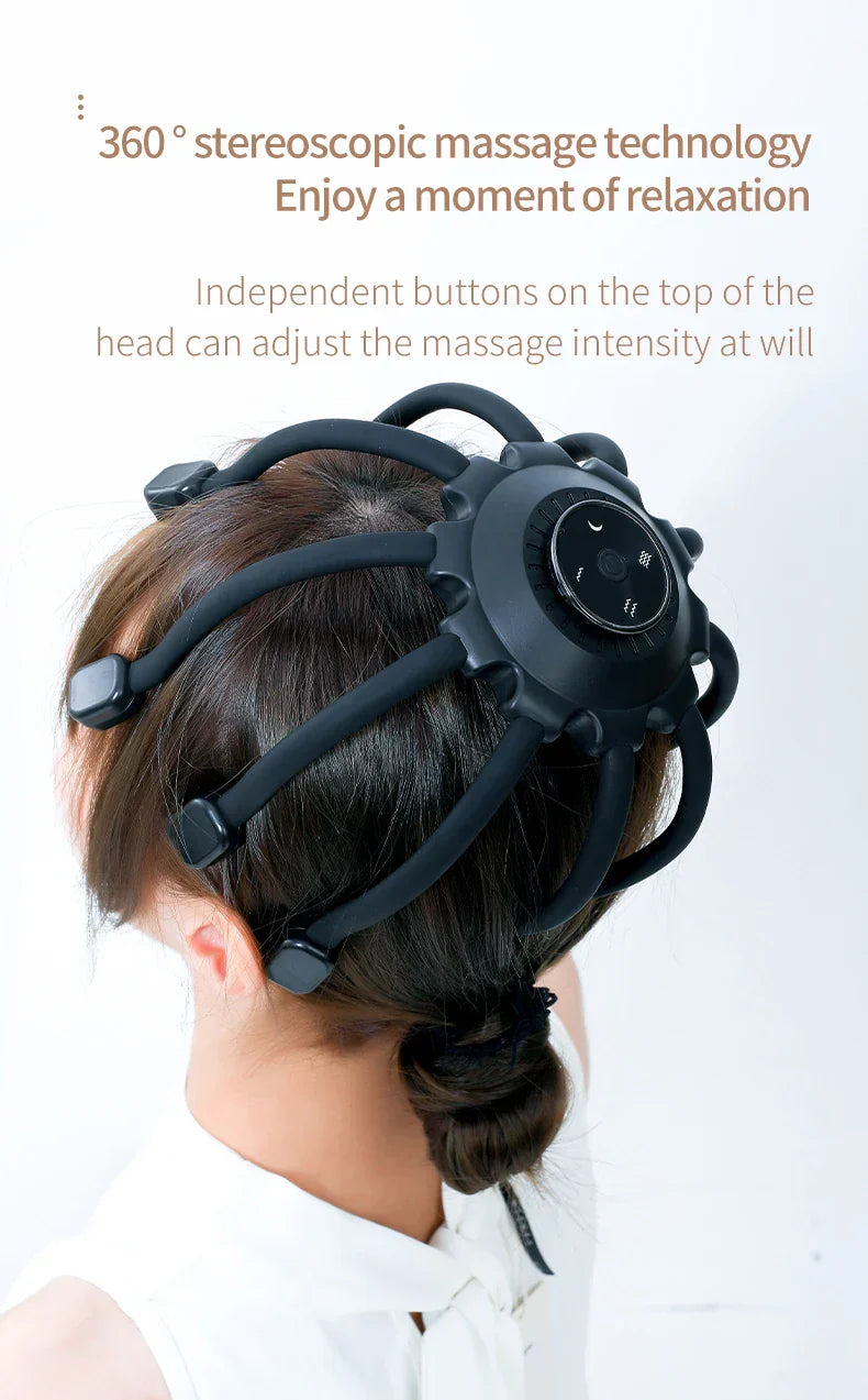 Octopus Scalp Head Massager Electric Massage Instrument With