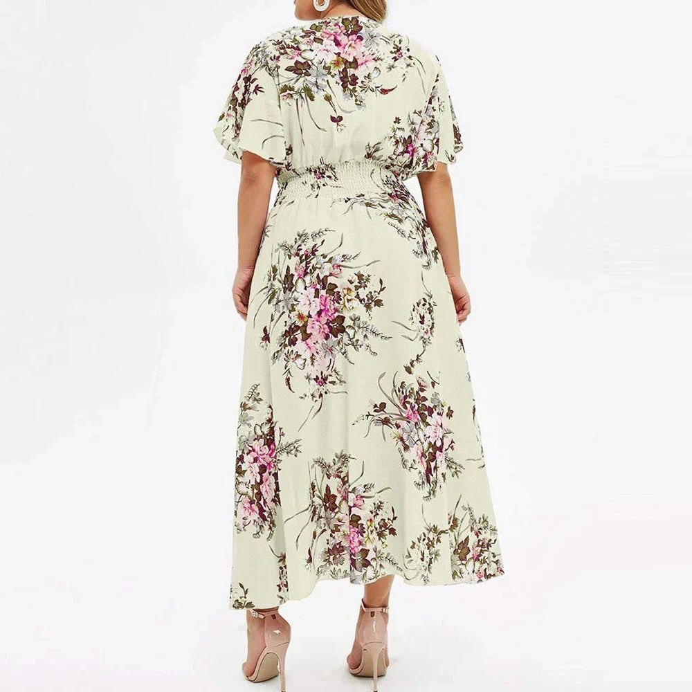 Oversized Dresses Women Boho Beach Floral Summer Dress