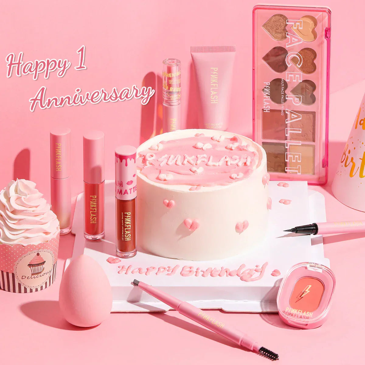 Pinkflash Anniversary Full Face Makeup Sets Liquid