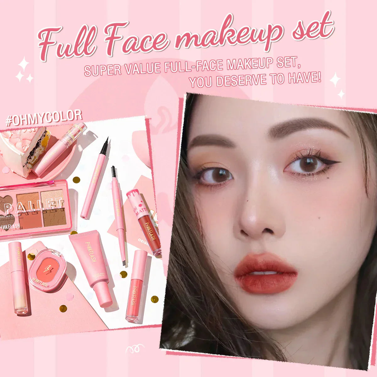 Pinkflash Anniversary Full Face Makeup Sets Liquid