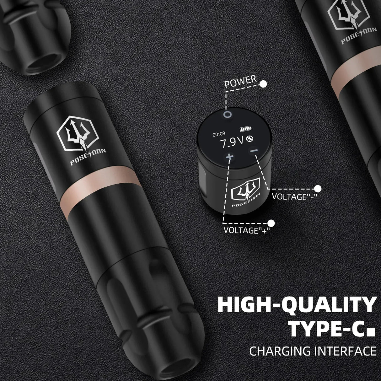 Poseidon Tattoo Machine Kit Tattoo Pen Kit With