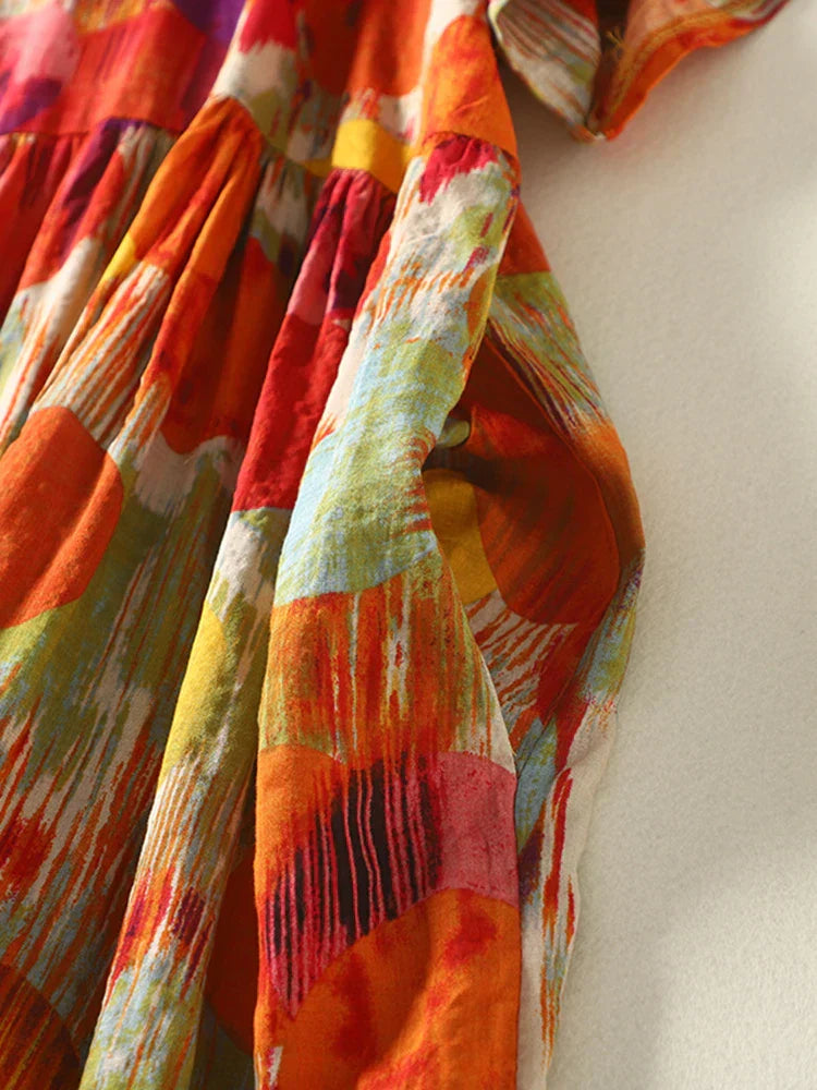 Polka Dot Summer Dress Women Cotton Ladies Dresses