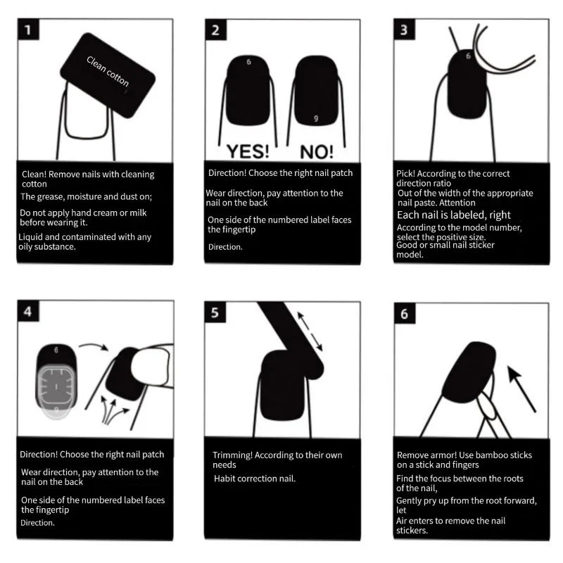 Presse On Nail Tips Full Cover With Designed