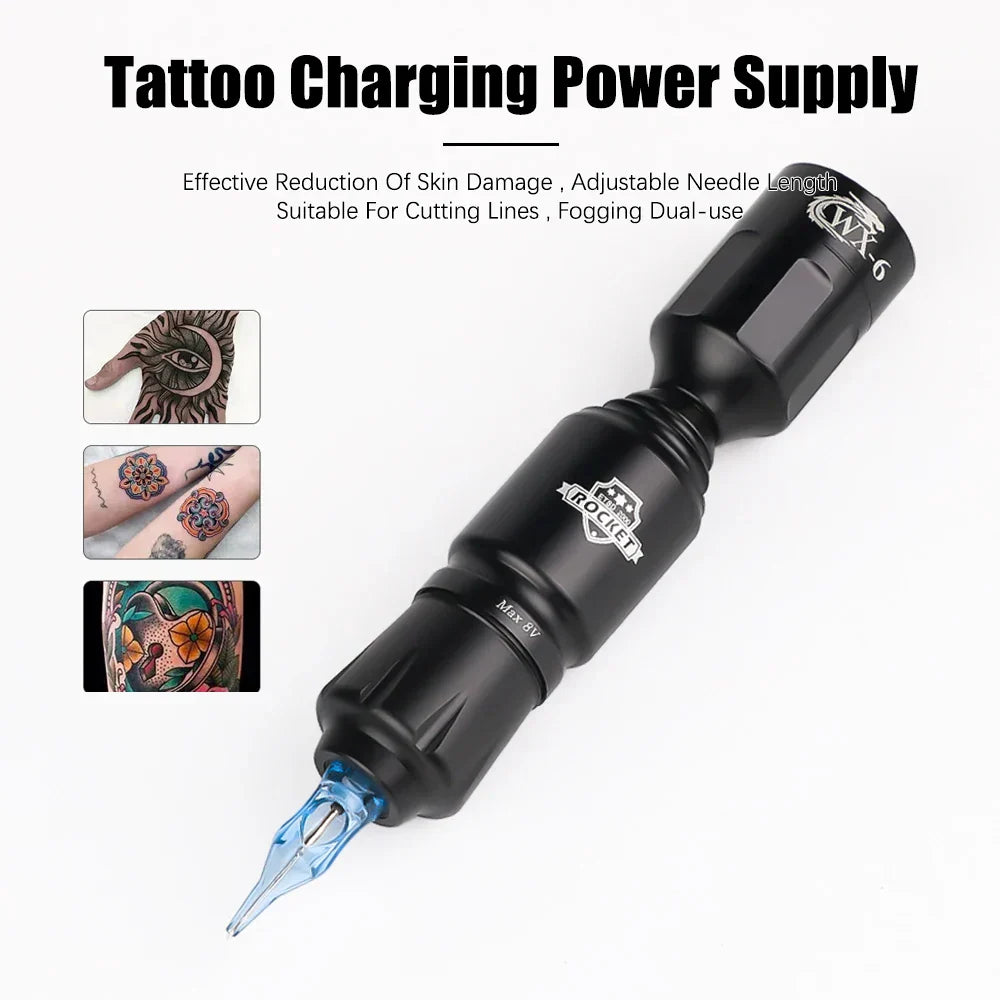 Rocket Mini Tattoo Machine Kit Rca Jack Rotary