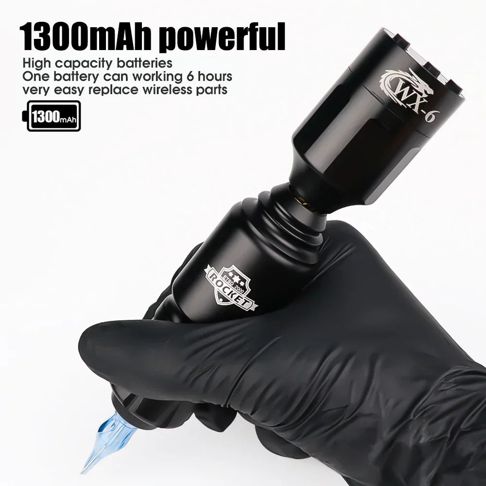 Rocket Mini Tattoo Machine Kit Rca Jack Rotary