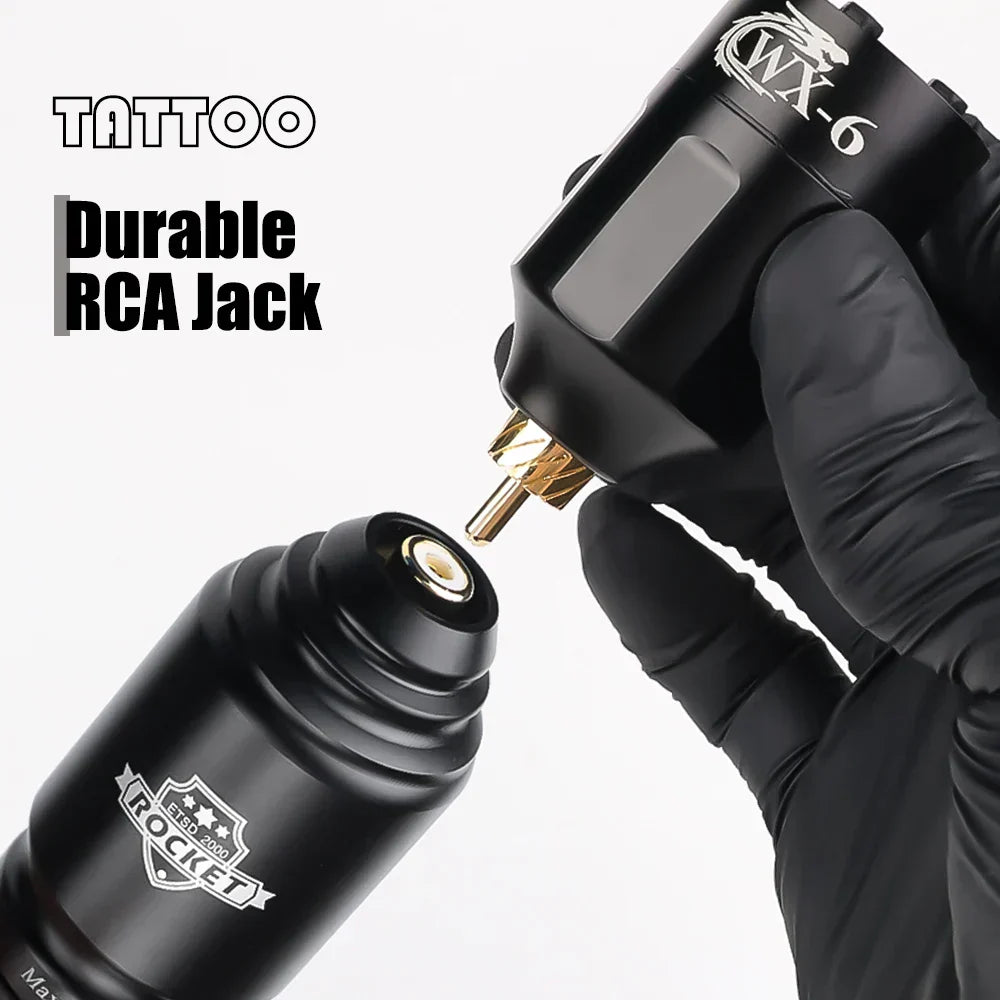 Rocket Mini Tattoo Machine Kit Rca Jack Rotary