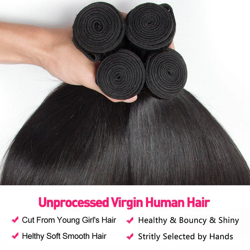 Human Hair Bundles // Piece Hair Extension For