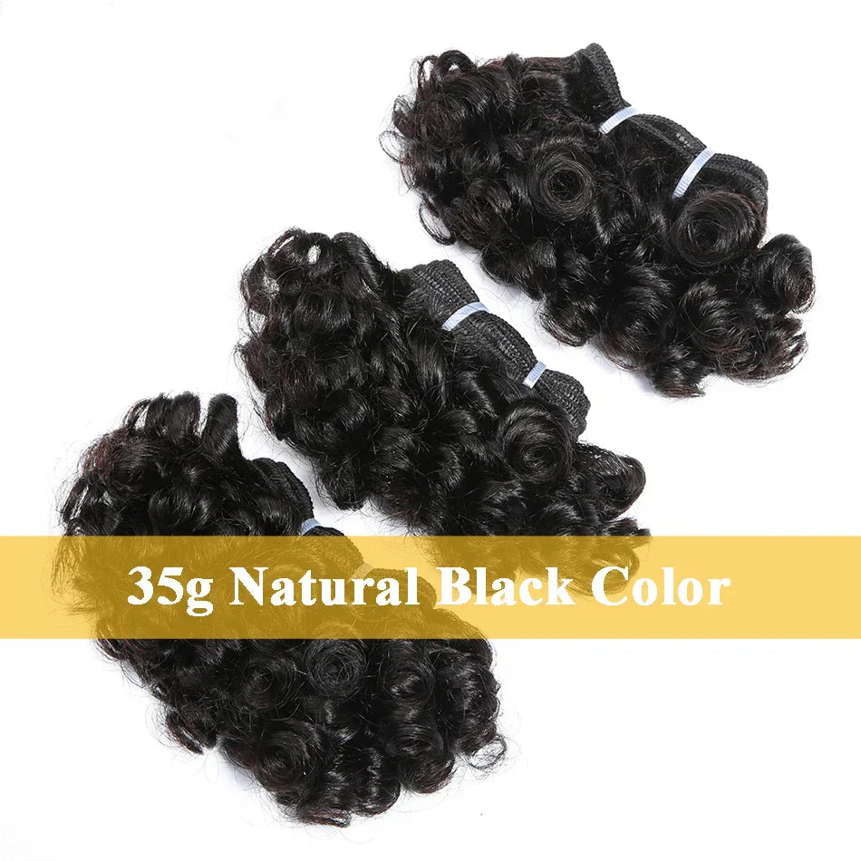 Brazilian Deep Wave Human Hair Bundles Bouncy Curly