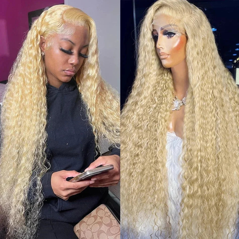 Honey Blonde Deep Wavex Hd Lace Frontal Wig