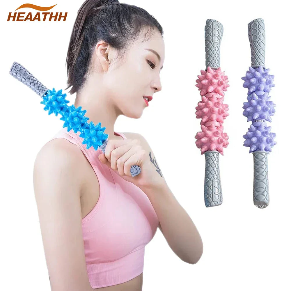 Yoga Balls Massage Roller Stick Trigger Point