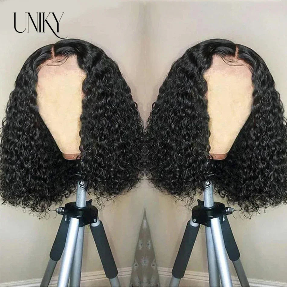 Wigs Human Hair Jerry Curly Lace Front Wig